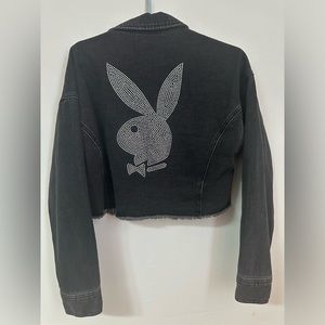 BNWT Pacsun x Playboy Cropped Jean Jacket